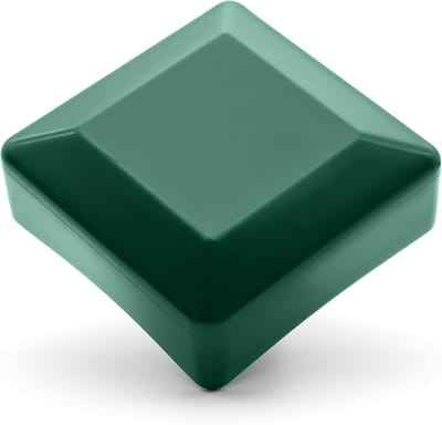 Hekdoppen - Paalafdekking - Buitenbescherming - Flexibel Kunststof - 70 x 70 mm - Groen
