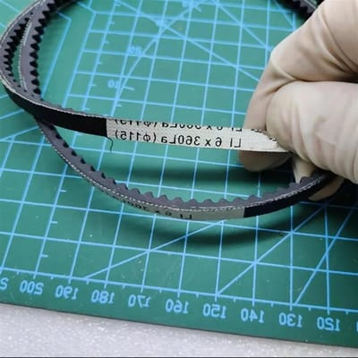 Aandrijfriem - Rubber V-snaar - Machine Onderhoud - Hoge Temperatuur Bestendig - 2 Stuks - Zwart