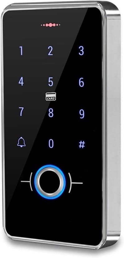 Toegangscontrole Systeem - Vingerafdruk Toetsenbord - Beveiliging Thuis - IP68 Waterdicht - 120 Gebruikers - Zwart