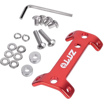 Aluminiumlegering Dubbelkoppige Fiets Bidonhouder Verlengstuk Mountainbike Waterfles Kooi Bevestiging rood
