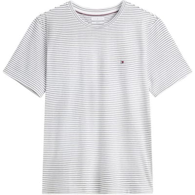 Tommy Hilfiger Ess Seasonal Regular Fit Tee Ecru/desert Sky Stripe Taglia: M | Magliette basic Outlet | Uomo | Marrone