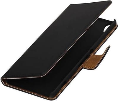 Bookstyle Wallet Case Hoesjes Geschikt voor Sony Xperia XA Zwart
