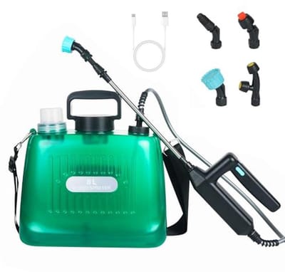 Druksproeier - Plantenspuit - Tuinonderhoud - Elektrisch met USB - 8 liter capaciteit - Groen