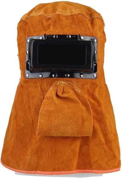 Lasmasker met Kap - Laskap Ademend - Veilig Lassen - Zonne-energie Automatisch - 12.2 Inch Hoogte - Geel