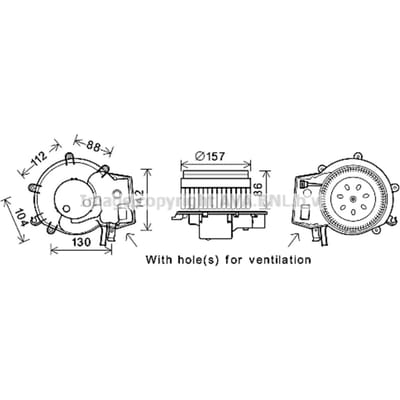 Interieurventilator AVA COOLING MS8643
