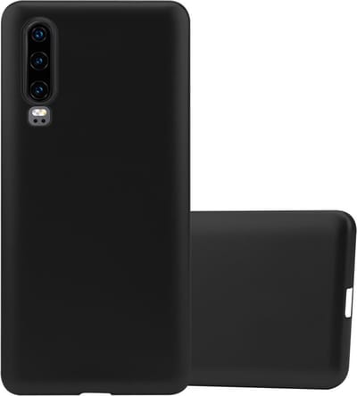 Cadorabo Hoesje geschikt voor Huawei P30 in METALLIC ZWART - Beschermhoes gemaakt van flexibel TPU silicone Case Cover