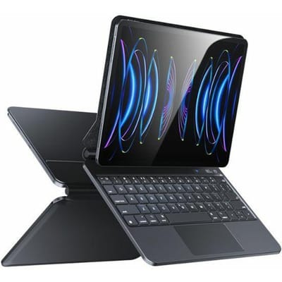 USAMS Miaoke Serie - Tablethoes met Toetsenbord - iPad Pro 12,9" - Zwart - Stijlvol Design