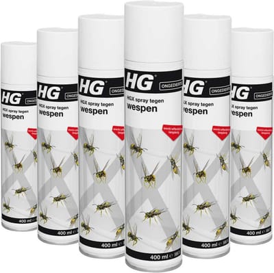 HG X Spray Tegen Wespen - 6 x 400 ml - Voordeelverpakking