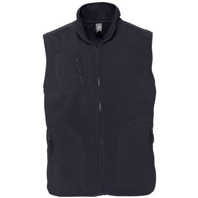 SOLS Volwassen uniseks fleece vest van Noorwegen (Houtskool Grijs Effen)
