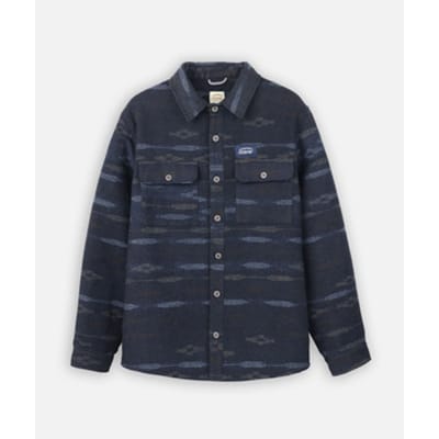 Fleece Jack Oxbow Overshirt van jacquard NIGHTFALL