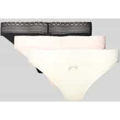 Slip van Katoenmix in Set van 3 Model 'TRIPLET LACE BRIEF'
