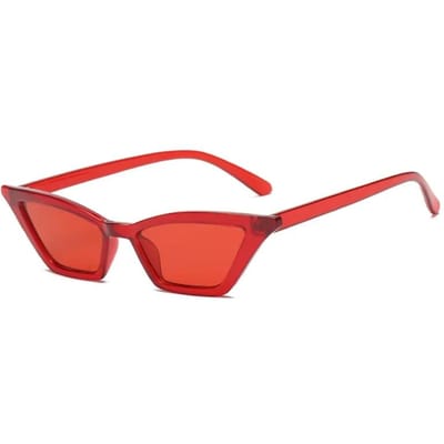 Vintage Kattenoog Zonnebril Retro Klein Montuur UV400 Bescherming voor Dames Trendy Streetwear Accessoires