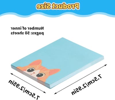 Zelfklevende notitieblokken 75 x 75 mm - set van 9 - hoogwaardige memo pads - ideaal voor school en thuis - SnelShoppen