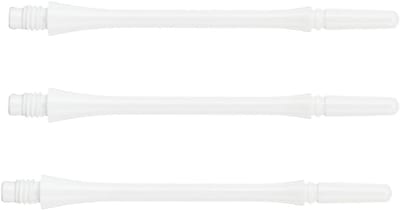 Dart Shafts - Dart Accessoires - Darten Verbeteren - Draaiend Mechanisme - Slim Maat 8 - Transparant Wit