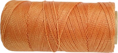 Macramé Koord - LICHT ORANJE / LIGHT ORANGE - #217 - Waxed Polyester Cord - Klos ca. 173mtr - 1mm Dik