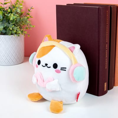 Kawaii Kat Boekensteun - Wit/koptelefoon van Balvi