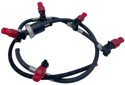 Dailygoody - Injector Slang Brandstofinjector - Lekkende Slang - Rood - Overloop Slangpijp - Geschikt voor V-W Crafter 2.5 - 2006-2016