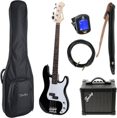 Basgitaar starterset Fazley Classic Series FPB118 Black