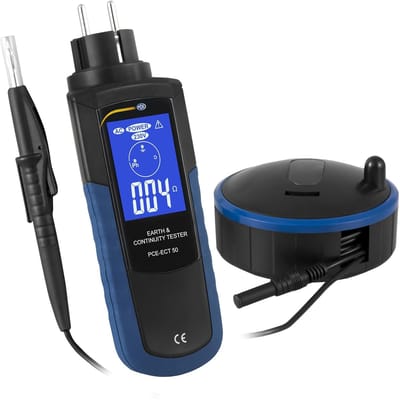 Aardingsmeter - Installatie tester - Veiligheid controleren - Groot kleurendisplay - 5 x 13 x 37 cm