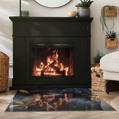 Coloray Vloerplaat Houtkachel - Plaat voor Onder Kachel - 100 cm x 70 cm - Kachel Vloerplaat - Marine Vloerplaat Kachel - Onderplaat Voor Houtkachel - Vloerplaat Openhaard - Houtkachel Accessoires - Verwarmingsaccessoires