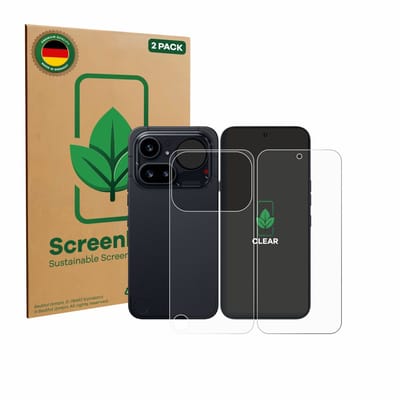 2 Stuks Screenprotector voor Nothing Phone (4a) Pro (Voor+Achter) - Hoogwaardige Beschermfolie transparant