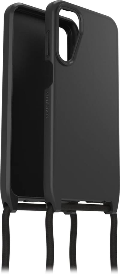 Otterbox Geschikt voor Samsung Galaxy A15 4G/5G - React Necklace - Back Cover Hoesje met Koord - Zwart