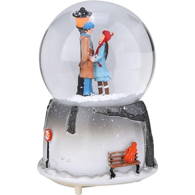 Boule à neige musicale fantaisie avec veilleuse et décoration de bureau