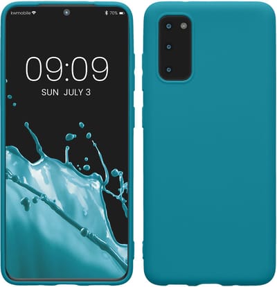 kwmobile telefoonhoesje geschikt voor Samsung Galaxy S20 - Hoesje voor smartphone - Back cover in mat petrol