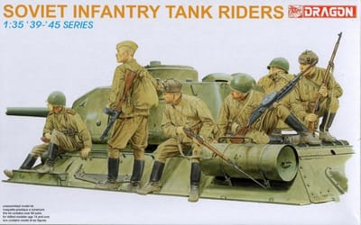 Dragon Modelbouwpakket Militaire voertuigen - 6197 Soviet Infantry Tank Riders Plastic - 1:35 - Modelbouw