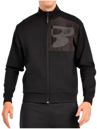 Bullpadel Breen Padel Sweatshirt Heren Zwart – Sport Sweater met Ronde Hals
