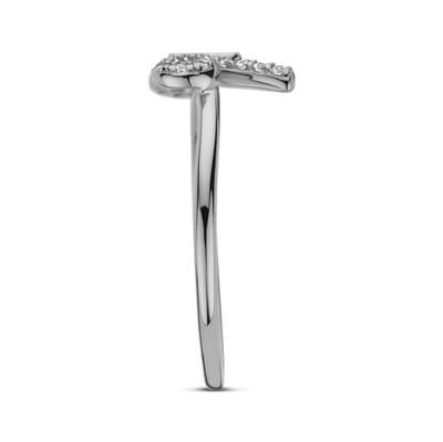 New Bling - 9NB-1552-50 - zilveren ring met strik - 925 sterling silver - rhodium plated