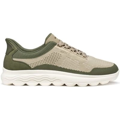 GEOX SPHERICA PLUS HEREN Sneakers - OLIJFGROEN/BEIGE - Maat 40