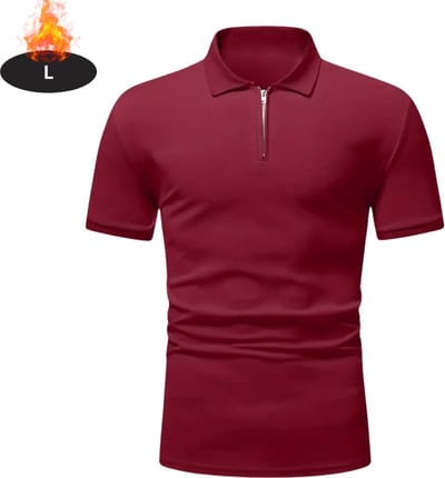 Livano Poloshirt Heren - T-Shirt Heren - Shirt - Overhemd - Polo Shirt - Bordeauxrood - L