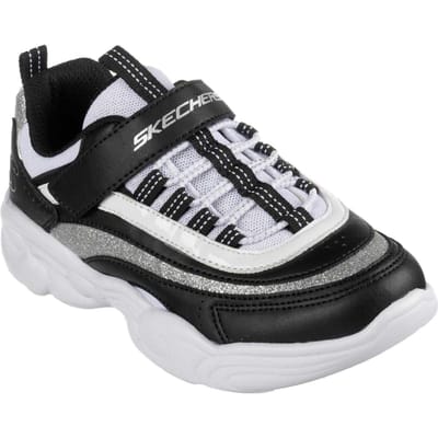 Skechers Lage sneakers voor kinderen (Zwart, Wit)