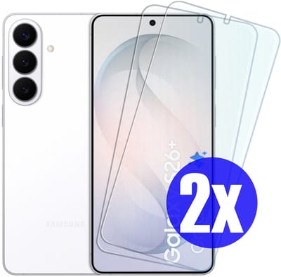 Screenprotector geschikt voor Samsung S26 Plus (S26+) - Gehard Glas - Tempered Glass Armor Screen Cover - 2 Stuks