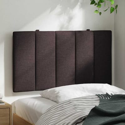 vidaXL - Hoofdbordkussen - "Hanko" - 80 - cm - stof - donkerbruin