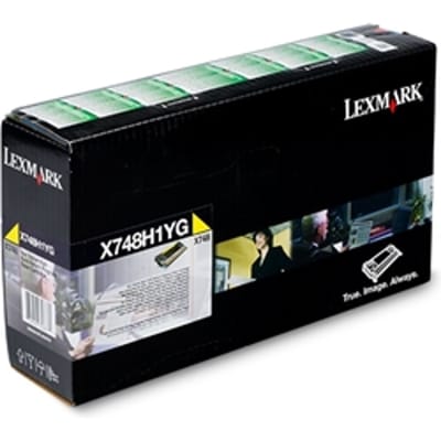 Lexmark X748H1YG toner cartridge geel hoge capaciteit (origineel)