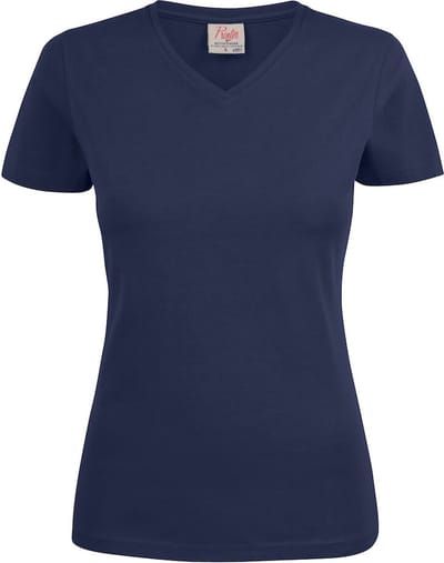 Printer HEAVY T-SHIRT V-NECK LADY 2264025 - Donker marine - XXL