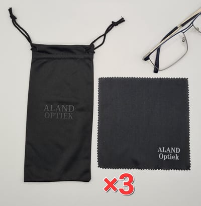 3 Brillenhoesjes + 3 microvezeldoekjes / Zwart / brillenkoker unisex / brillendoos / etui / brillendoekjes / brillenetui