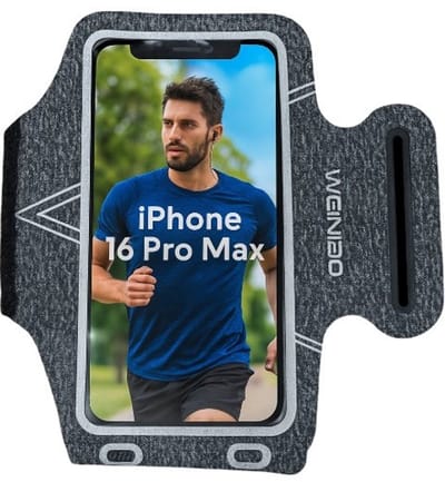Sportarmband hoes Geschikt voor iPhone 13/ 13 Pro/ 13 Mini/ 13 Pro Max/ 16 / 15 / 16 Plus/ 16 Pro/ 16e / 14/ 14 Pro/ 14 Plus/ 14 Pro Max - sport armband - hardloop telefoonhouder