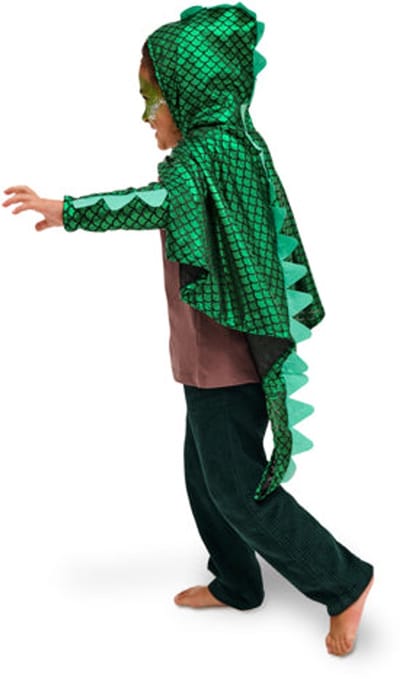 Drakenkostuum, groen, één maat