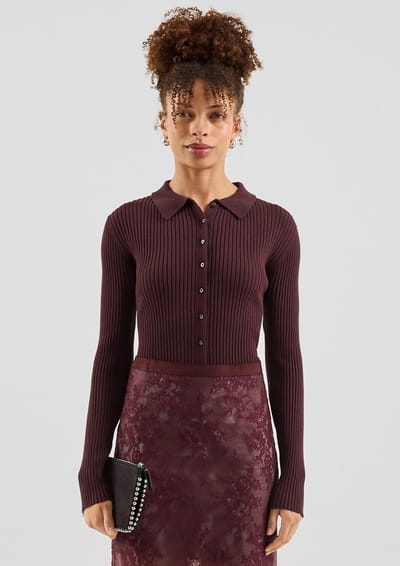 Dames Ribbels Knit Vest QS