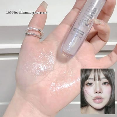 Lipgloss Spiegel Water Glanzende Lip Glaze Blijvende Vloeibare Lipstick Clear Glitter Primer Aqua Gloeiende Lipolie