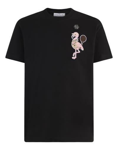 T-Shirt Met Ronde Hals En Korte Mouwen