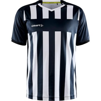 Craft Progress 2.0 Stripe Shirt Korte Mouw Heren - Zwart / Wit | Maat: XS