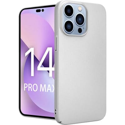 ShieldCase telefoonhoesje geschikt voor Apple iPhone 14 Pro Max ultra thin case - zilver - Dun hoesje - Ultra dunne case - Backcover hoesje - Shockproof dun hoesje