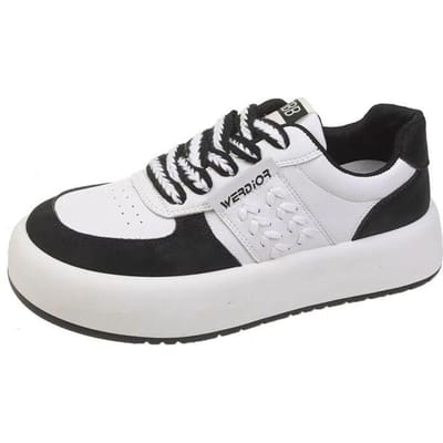 Kleine Witte Schoenen Dames Lente en Herfst Ademend Nieuwe Boardschoenen Veelzijdige Platform Casual Sportschoenen Kinderen 39 white