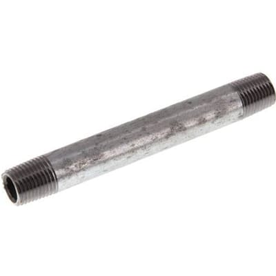 R 1/4'' Verzinkt Stalen Dubbele Pijpnippel 50 Bar DIN 2982 - 100mm [2 Stuks]