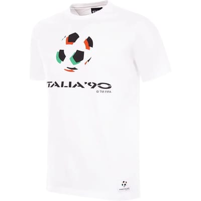 COPA - Italië 1990 World Cup Emblem T-Shirt - Mannen - Wit - XS