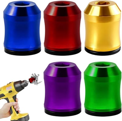 Magnetische Bithouder - 5 Stuks - Voor Boormachine & Schroefmachine - Gereedschapskop Magnetiseerder - Universele Bit Adapter - Bit Houder Voor Zeskantbits en Machinebits - Schroefhouder van Legering voor Doe-Het-Zelf en Reparaties - SOLLBRY®